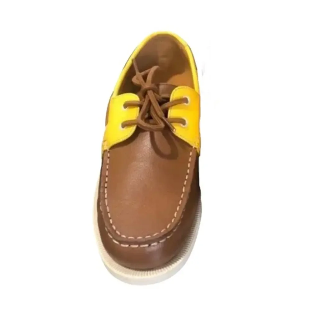 Club Room Men's Boat Loafer Shoes Tan Yellow Size 10 1/2
